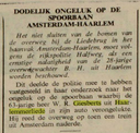 19650817-GerefGezinsblad Dodelijk ongeluk op spoorbaan Amsterdam-Haarlem