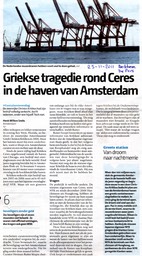 20111123-DP Griekse tragedie rond Ceres in haven Amsterdam