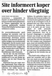 20111214-HD Site informeert koper over hinder vliegtuig, Schiphol