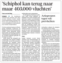 2011122-HD Schiphol kan teurg naar maar 403.000 vluchten