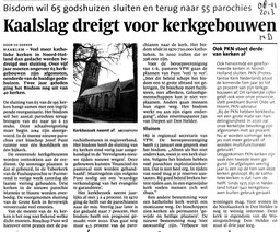 20130108-HD Kaalslag dreigt voor kerkgebouwen, 65 godshuizen sluiten