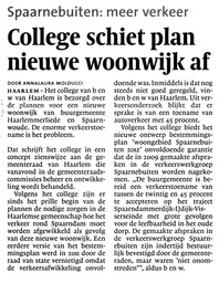 20130110-HD College Haarlem schiet plan SpaarneBuiten af
