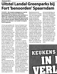 20130130-HW Uitstel besluit Landal bij Fort Benoorden Spaarndam
