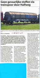 20130612-WW Geen gevaarlijke stoffen via treinspoor door Halfweg