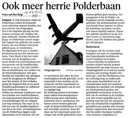 20130710-HD Ook meer herrie Polderbaan, Schiphol