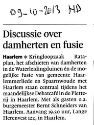 20131009-HD Discussie avond in Haarlem, o.a. fusie