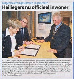 20131211-WW Heiliegers nu officiel inwoner