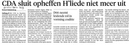20140410-HD CDA sluit opheffen Haarlemmerliede niet uit