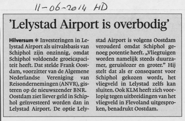 20140611-HD Lelystad Airport is overbodig