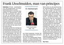 20150321-HD Frank IJsselmuiden een man van principes overleden