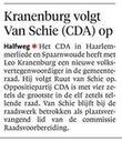 20170202-HD Kranenburg volgt Van Schie CDA op