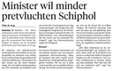20190820-HD Minister wil minder pretvluchten Schiphol