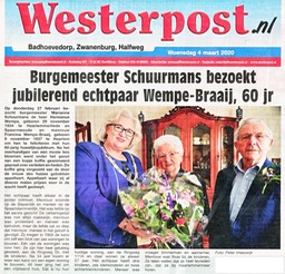 20200304-WP Burgemeester Schuurmans bezoekt jubilerend ecntpaar Wempe-Braaij, 60 jaar