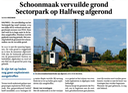 20211103-WP Schoonmaak vervuilde grond Sectorpark op Halfweg afgerond