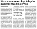 20211215-HD Haarlemmermeer legt Schiphol geen strobreed in de weg