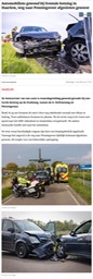 20230501-HDi Automobiliste gewond bij frontale botsing in Haarlem, weg naar Penningsveer afgesloten geweest
